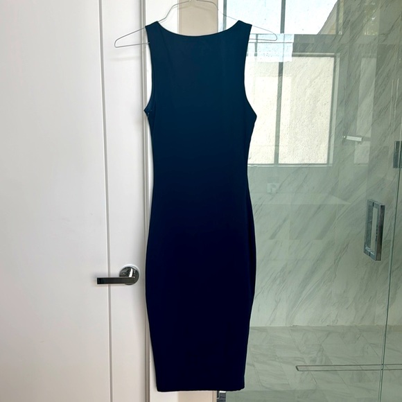 Carlina Square Neck Dress in Navy Blue - Picture 6 of 7